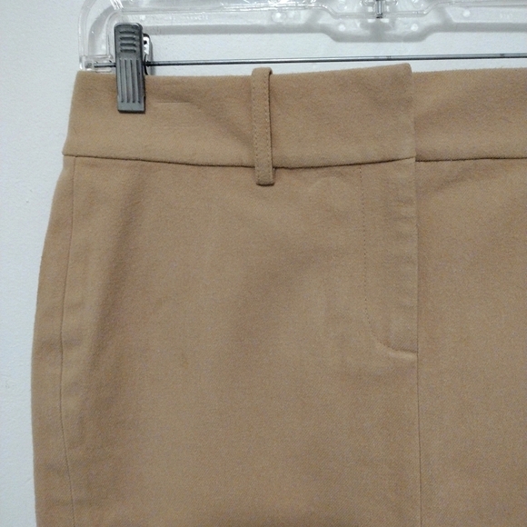 Express - Suede Khaki Slits Pencil Skirt - Picture 3 of 12